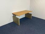 3 x Bureau Ahrend (directie - slinger), bamboe, 120 x 80 cm., Huis en Inrichting, Ophalen, In hoogte verstelbaar, Gebruikt, Bureau
