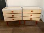 Retro vintage jaren ‘60/‘70 nachtkastjes, Ophalen, Huis en Inrichting