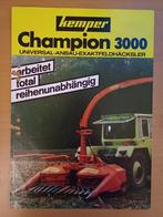 Folder Kemp Champion 300 hakselaar, Ophalen of Verzenden, Gelezen, Tractor en Landbouw