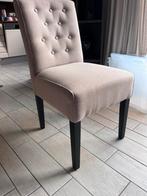 6 eetkamerstoelen beige, Ophalen, Gebruikt, Overige kleuren, Stof