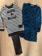 Set van 2 jurkjes We fashion met glanzende legging maat 122, Kinderen en Baby's, Kinderkleding | Maat 122, Ophalen of Verzenden