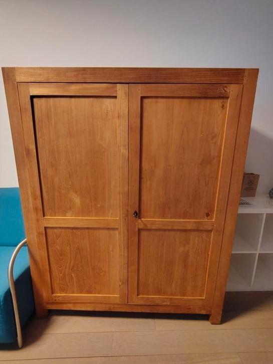 Computer cabinet 100% wood: Reduced price, Huis en Inrichting, Kasten | Wandmeubels, Gebruikt, 150 tot 200 cm, Minder dan 150 cm