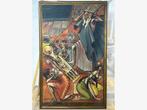 MCA Meischke 180x114cm uniek museaal schilderij 1928 doek c9, Antiek en Kunst, Kunst | Schilderijen | Klassiek, Ophalen of Verzenden