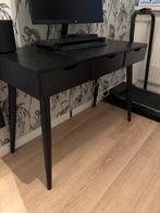 Bureau wit met zwarte poten, Huis en Inrichting, Bureaus, Ophalen, Gebruikt