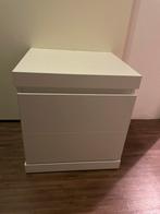 Wit nachtkastje, Ophalen, Zo goed als nieuw, Minder dan 45 cm, Minder dan 55 cm