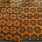 Didas deken retro oranje bruin 190x230 plaid sprei, Huis en Inrichting, Ophalen of Verzenden, Zo goed als nieuw