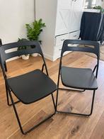 "Set of 2 foldable Ikea chairs, like new.", Huis en Inrichting, Stoelen, Ophalen, Zo goed als nieuw