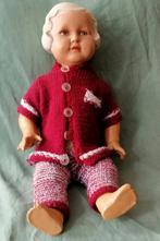 Pop van compositie met lichaam van stof. Ouderwets kapsel., Ophalen of Verzenden