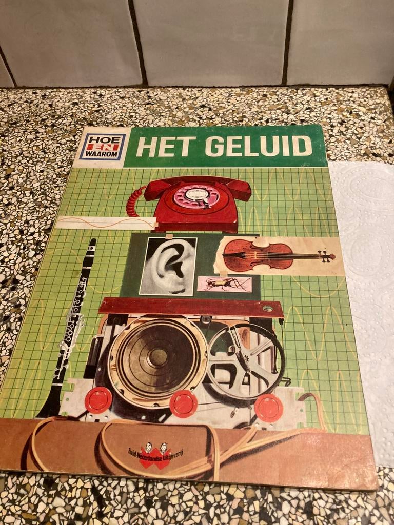 Oud boek het geluid, Antiek en Kunst, Ophalen of Verzenden