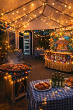Te huur Barbecue, Tent, Koelkast en Cocktailbar, Ophalen, Zo goed als nieuw, Overige
