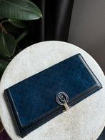 Vintage Gucci portemonnee, Sieraden, Tassen en Uiterlijk, Portemonnees, Ophalen of Verzenden, Zo goed als nieuw, Blauw