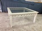 Salontafel met bijpassende hoge bijzettafels, Huis en Inrichting, Tafels | Bijzettafels, Ophalen, Gebruikt, 75 cm of meer, Rechthoekig