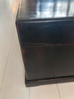 Chinees zwart gelakte kist, Ophalen of Verzenden