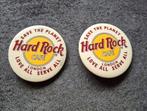 2x nieuwe vintage Hard Rock Cafe Londen Button '80s, Ophalen of Verzenden, Nieuw, Stad of Land, Button