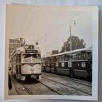 den Haag Turfmarkt.met PCC trams en bussen., Ophalen of Verzenden, 1940 tot 1960, Zuid-Holland