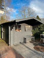 Houten tuinberging / tuinhuis / blokhut, Tuin en Terras, Tuinhuizen, Overige typen, 1 raam, Met overkapping, Hout
