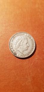 Zilveren gulden 1957 (Z235-132), Postzegels en Munten, Munten | Nederland, Ophalen of Verzenden, Koningin Juliana, 1 gulden, Losse munt