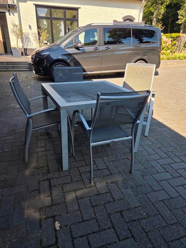 Bellagio Tuinset - Aluminium - 4 Zitplaatsen, Tuin en Terras, Tuinsets en Loungesets, Gebruikt, Tuinset, Aluminium, 4 zitplaatsen