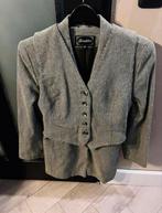 2 -Delig Dames Pak. Gilet + Blazer Jasje. 38. Zgan., Kleding | Dames, Maat 38/40 (M), Kostuum of Pak, Ophalen of Verzenden, Zo goed als nieuw