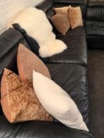 Leren bank, Ophalen of Verzenden, Zo goed als nieuw, Vierkant