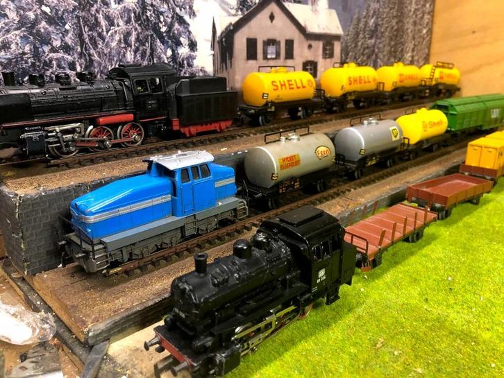 Märklin 3 loc's met 12 wagons, Hobby en Vrije tijd, Modeltreinen | H0, Gebruikt, Treinset, Wisselstroom, Märklin, Analoog, Verzenden