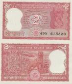 INDIA 1984 2 rupee #53Aa UNC-, Postzegels en Munten, Bankbiljetten | Azië, Verzenden, Zuid-Azië