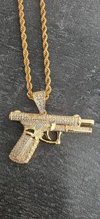 Rope/Koord Ketting + Pistool Hanger, Nieuw, Ophalen of Verzenden, Goud, Overige materialen