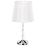 Moderne Tafellamp met Kristallen Voet & USB, Nieuw, Ophalen of Verzenden, Glas, Modern
