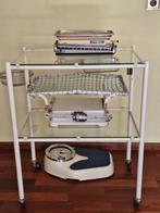 Origineel medisch verbandtrolly, Ophalen, Minder dan 50 cm, Gebruikt, Oud medisch