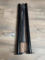 Drie Tafelpoten van ikea Adils zwart, Ophalen of Verzenden, Zo goed als nieuw, Rond, 50 tot 100 cm