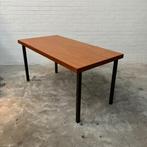 Vintage jaren 60 eettafel oude schooltafel bureau tafel, Huis en Inrichting, Ophalen, Gebruikt