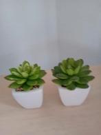 4x Kunstplantjes in Pot, Ophalen of Verzenden, Zo goed als nieuw, Binnen