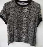 True Spirit shirt korte mouw zwart / wolwit maat 46, Kleding | Dames, Grote Maten, Ophalen of Verzenden, Zo goed als nieuw, Zwart