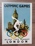 Affiche London 1948 Olympische Spelen uit 1972, Verzamelen, Posters, Zo goed als nieuw, Verzenden