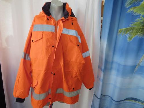 Neon oranje fleece gevoerd benedict safety wear parka  mt xl, Kleding | Heren, Jassen | Winter, Zo goed als nieuw, Maat 52/54 (L)