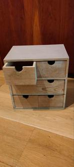 Houten ladekastje met 6 laden, Ophalen, Minder dan 50 cm, Gebruikt, 5 laden of meer