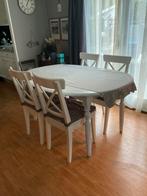 Ikea Ingolf stoelen 4 x als nieuw plus tafel., Huis en Inrichting, Ophalen, Zo goed als nieuw, 4 tot 6 stoelen