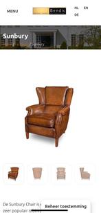 Bendic lederen fauteuil nieuwprijs €2600, Huis en Inrichting, Fauteuils, Gebruikt, Ophalen of Verzenden, 75 tot 100 cm, Leer