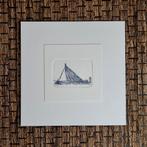 Mini etsje van de Erasmusbrug Rotterdam, 10x10 cm, Minder dan 50 cm, Oorspronkelijke maker, Nieuw, Ophalen of Verzenden