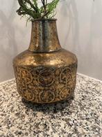 Gouden vaasje heel mooi, Overige kleuren, Ophalen of Verzenden, Minder dan 50 cm, Glas