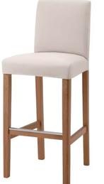 4X Ikea bergmund barkrukken met crème afneembare bekleding, Huis en Inrichting, Ophalen, Met voetsteun, Zo goed als nieuw, 90 cm of meer