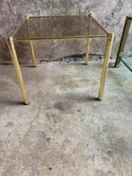 Goudkleurige Hotel Chic bijzettafel , jaren 80