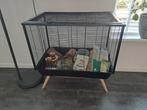 Hamsterkooi met veel toebehoren, Dieren en Toebehoren, Kooi, Zo goed als nieuw, Hamster, Ophalen