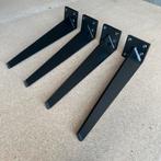 4x tafelpoten voor Salontafel Bijzettafel zwart, Ophalen, Tafelpoot, Nieuw, Minder dan 50 cm