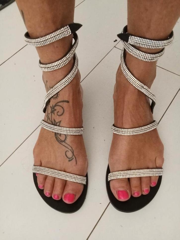"SPIRAAL" Sandalen, Kleding | Dames, Schoenen, Zwart, Ophalen
