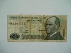 877. Turkije, 10 lirasi 1970(1982) Atatürk., Verzenden, Midden-Oosten, Los biljet