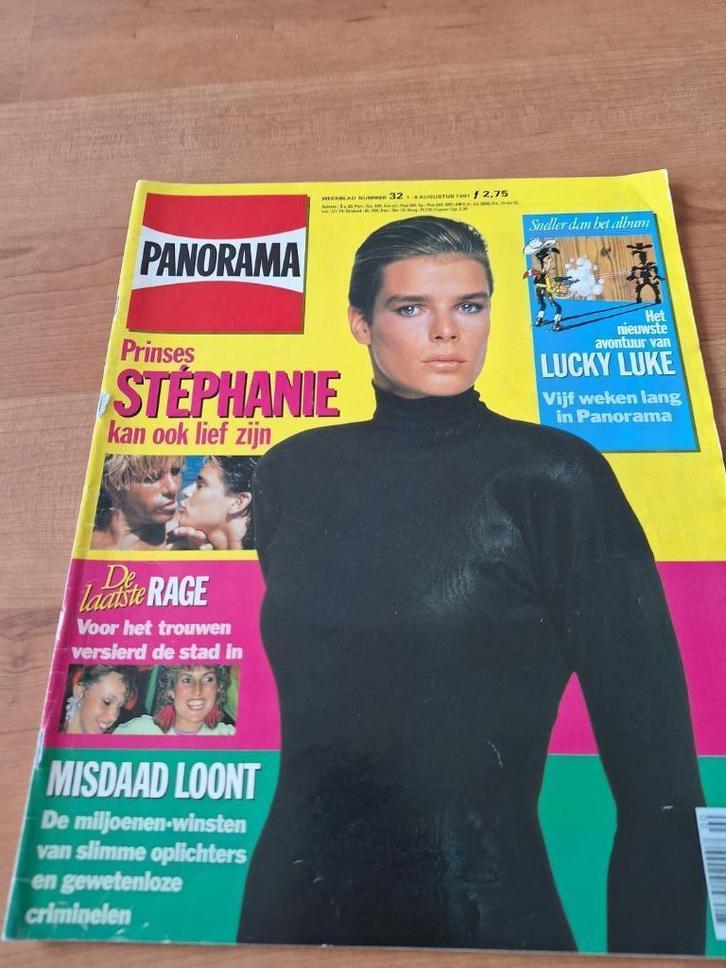 Panorama 1991 Prinses Stephanie Sjaak Swart Brigitte Nielsen, Boeken, Tijdschriften en Kranten, Gelezen, Overige typen, Verzenden