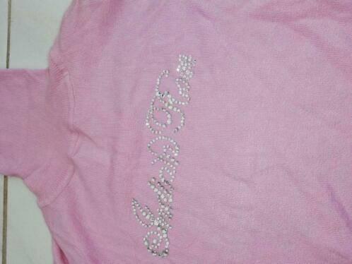 roze indian rose col trui met glitters XS, Kleding | Dames, Truien en Vesten, Zo goed als nieuw, Maat 34 (XS) of kleiner, Roze