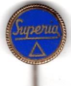 SUPERIA blauw email op zilverkl bromfiets speldje ( G_185 ), Verzamelen, Speldjes, Pins en Buttons, Verzenden, Zo goed als nieuw
