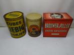 Lot van 3 Belgische vintage voedingsblikken., Ophalen of Verzenden, Gebruikt, Gebruiksvoorwerp